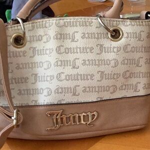 Juicy Couture Cream and Brown tan purse vintage